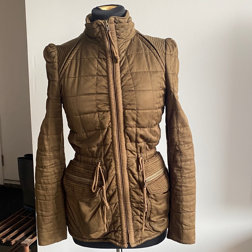 Wilfred green quilted jacket